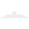 Ekena Millwork Portland Architectural Grade PVC Gable Bracket, 48"W x 12"H x 2"D x 6"F, 6/12 Pitch GBP048X12X0206POR00 - alternate 2